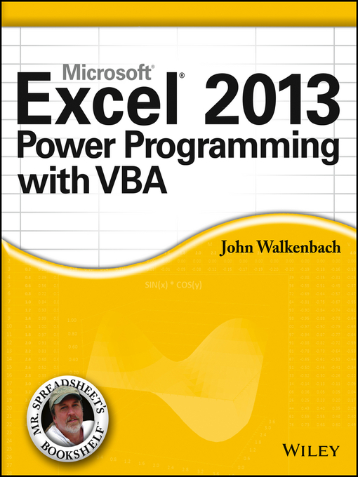 Cover image for Excel 2013 Power Programming with VBA